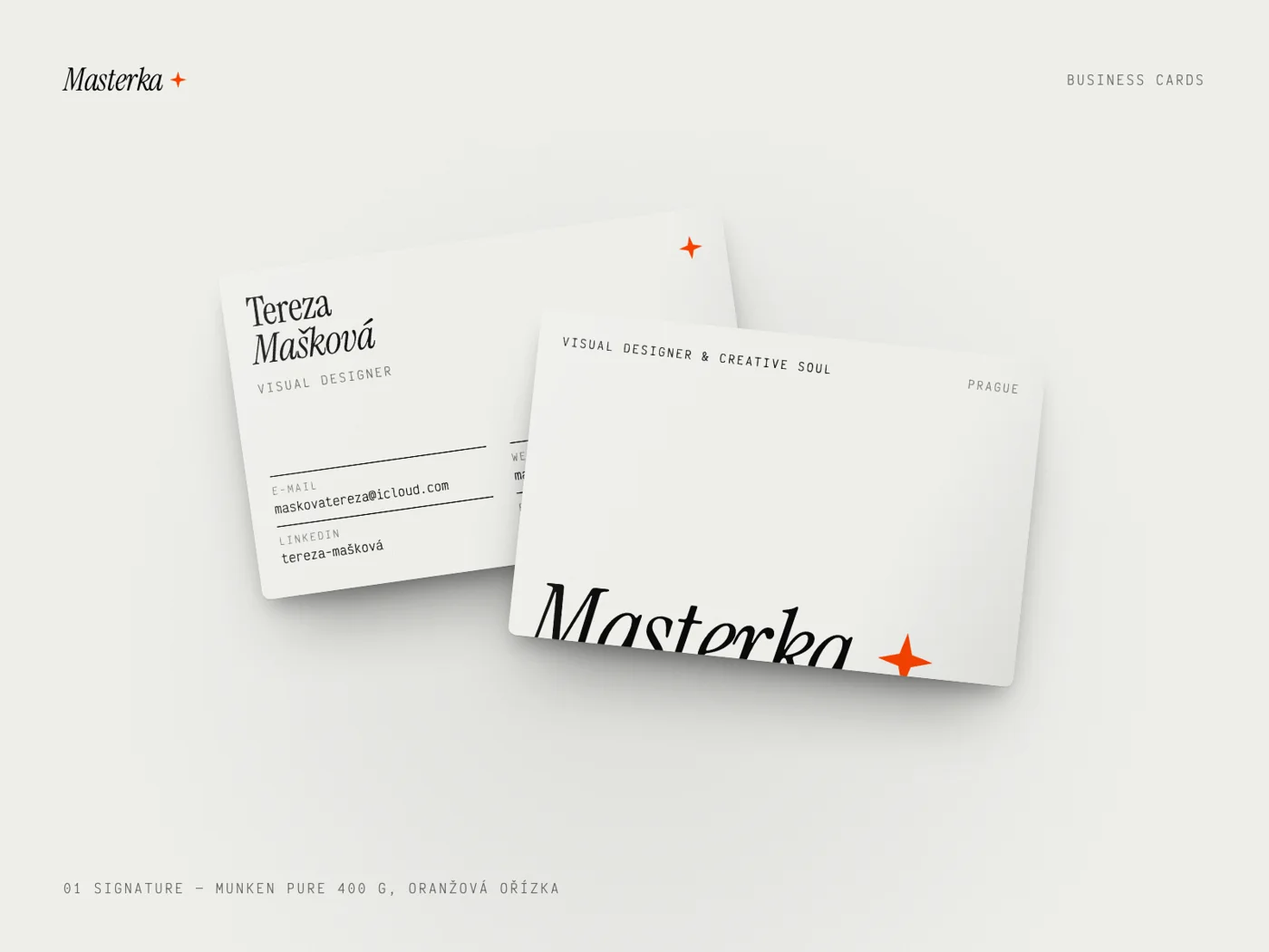 Business cards · Signature